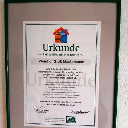 Отель Weinhof Gross Mackenstedt 4*